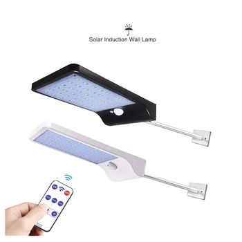 

remote 48/36 led solar street light outdoor garden lampada solar garden lamp wall sconce Street Path Yard Waterproof Wall