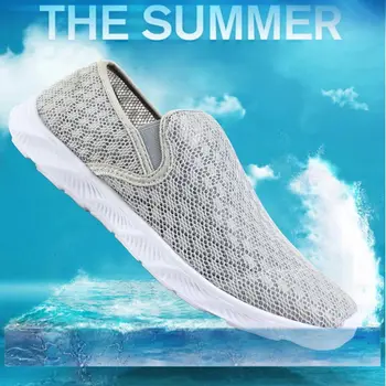 

Big Size Lightweight Shoes Sport Women Sneakers Men Running Shoes Woman Without Cord Women's Sports Shoes Laceless Gray E-319