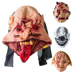 Хэллоуин маска красный язык большой рот гримаса форма жуткая маска на Хеллоуин праздничные вечерние принадлежности