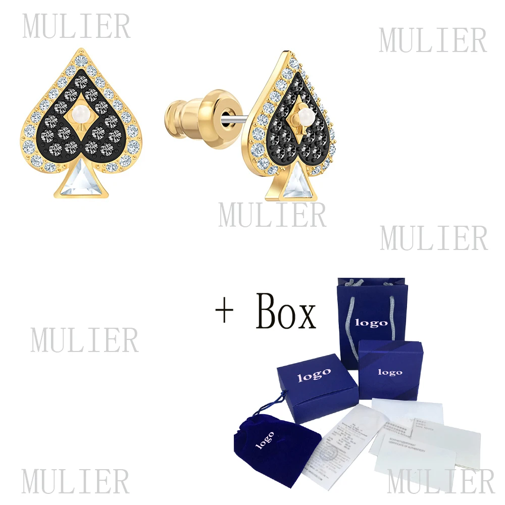 Оригинальные модные новые SWA элегантные серьги-гвоздики серия Таро очаровательные пики графика очаровательные Индивидуальные женские серьги