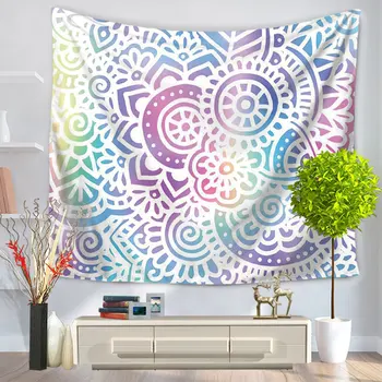 

Feather Mandala Pattern Fashion Tapestry Hanging Wall Tapestry Home Decor Picnic Blanket Beach Towel Bed Curtains