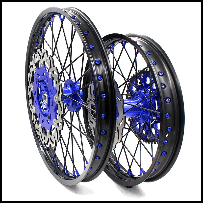 Полный комплект колес для мотоцикла KKE 21/18 SUZUKI DRZ400SM 2005 2020 синяя соска диск 310 мм