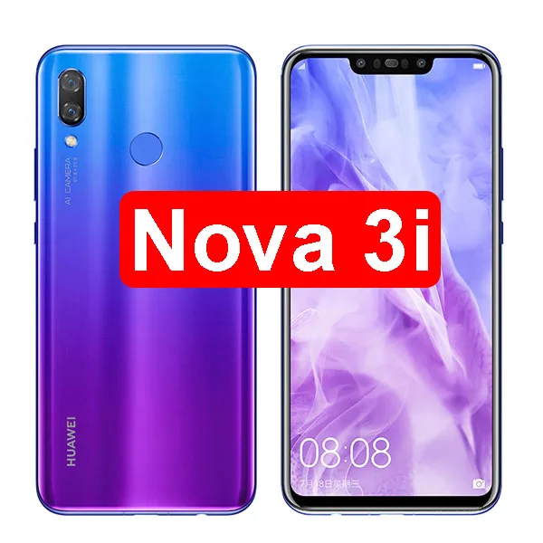 2 шт Защитное стекло для huawei nova 3 3i 2 2i закаленное защитное стекло nova 3 nova 2 i защитное бронированное nova 3i nova 2i hauwei huavei - Цвет: nova 3i