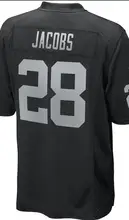 Customized Embroidery For Men Women Kid Youth Josh Jacobs White Black Color American Football Jersey