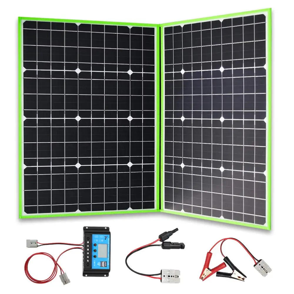 100w solar panel Монокристаллическая складная солнечная панель BOGUANG 100 ватт 12 вольт с зарядным контроллером - Цвет: 100w solar panel
