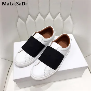 

New Seasons Women's Shoes White Casual Breathable Fashion Women Flat Genuine Leather High Quality ladies Spring Autumn Sneakers