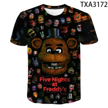 

Fnaf 3D T Shirt 2020 New Men Women Children Five Nights at Freddy's Summer Streetwear Anime Tops Boy Girl Kids Tee Clothing