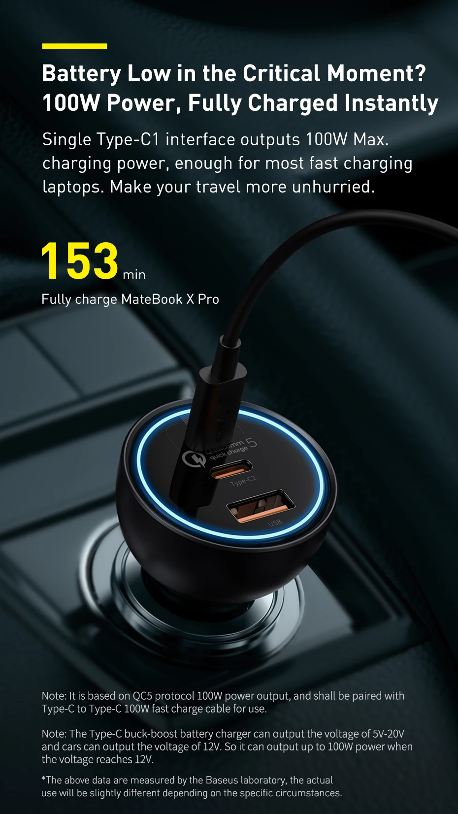 double car charger Baseus 160W Car Charger QC 5.0 Fast Charging For iPhone 13 12 Pro Laptops Tablets Car Phone Charger car chargers