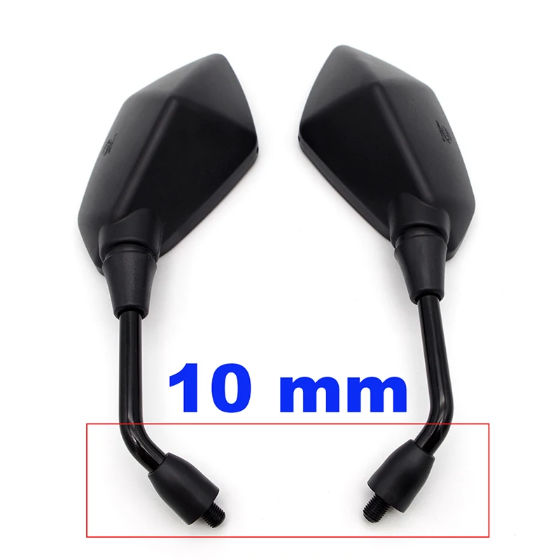 10mm caliber Retroviseur Moto зеркала мотоциклетные зеркала для Espelhos Mota Yamaha Ybr 125 Triumph speed Triple Vtx 1300 Street Triple - Цвет: 10mm caliber