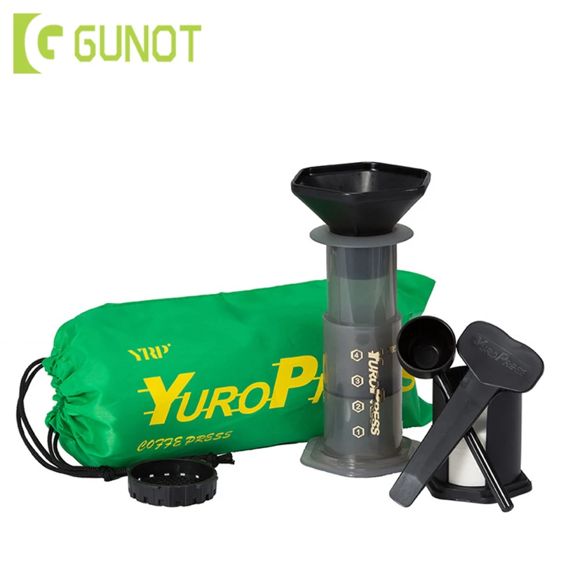 GUNOT 350 мл портативная Кофеварка пресс o французский бытовой DIY кофейник