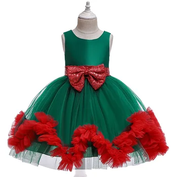 

kids dresses for girls Flower embroidery tutu Kids Clothing Elegent beading Girls Dresses for Children Princess Party Custumes