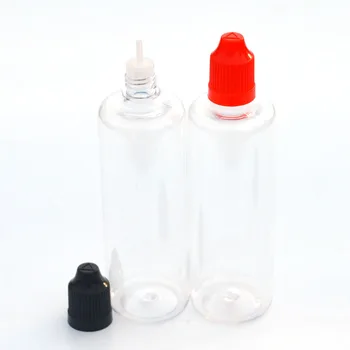 

Empty Clear Bottle PET 100ml Plastic Bottle With Colorful Childproof Cap E Liquid Dropper Bottle Fast Shipping 500pcs