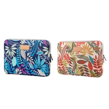 

LISEN 2 Pcs Laptop Sleeve Case Computer Bag for Mac Book Ipad, Tablet, Notebook - 1 Pcs 14 Inch White Forest & 1 Pcs 13 Inch Blu