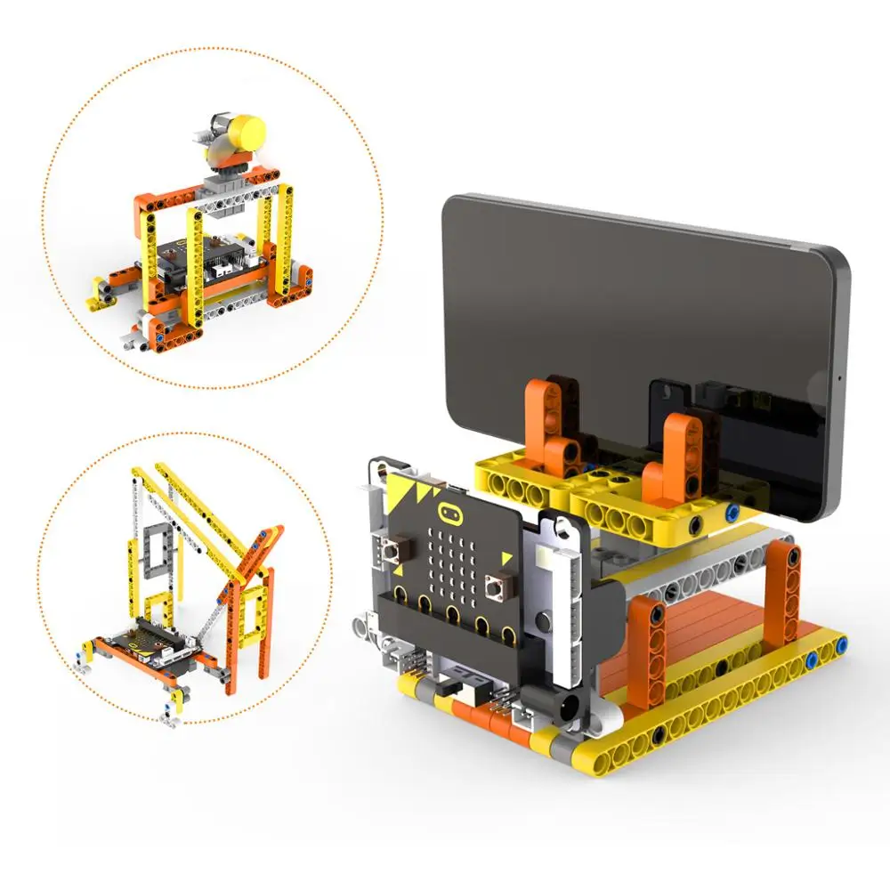 

Hiwonder DaDa:bit DIY Building Blocks Kit with 200+ Structural Parts for Building Inventions