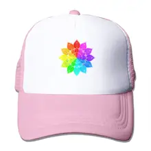 Tsdfcкрасочные Мандала сетки бейсболки унисекс Регулируемый Дальнобойщик стиль шапки розовый