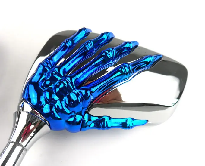 4 Pieces Skeleton Ghost Hand Rearview Side Mirror Universal for Motorcycle
