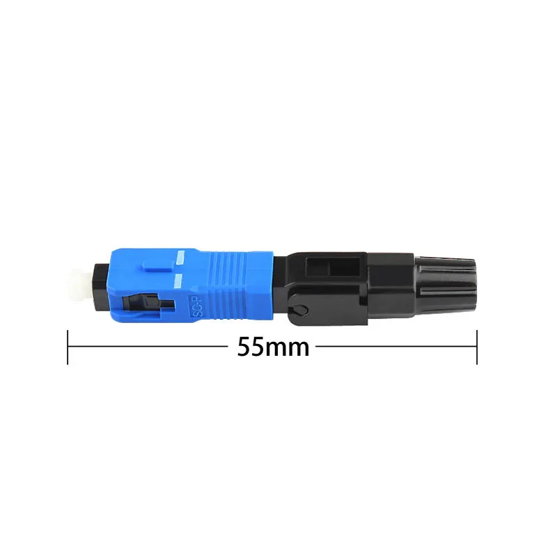 55mm 100 шт. sc upc волоконно-оптический Быстрый разъем FTTH одиночный режим/мультирежимный волоконный оптический Быстрый разъем SC разъем для быстрой сборки - Цвет: 55mm
