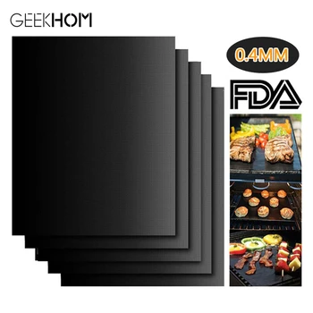 

PTFE Non-stick BBQ Grill Mat Barbecue Baking Liners Reusable Te flon Cooking Sheets BBQ Accessories Cooking Tool BBQ Grill Pad