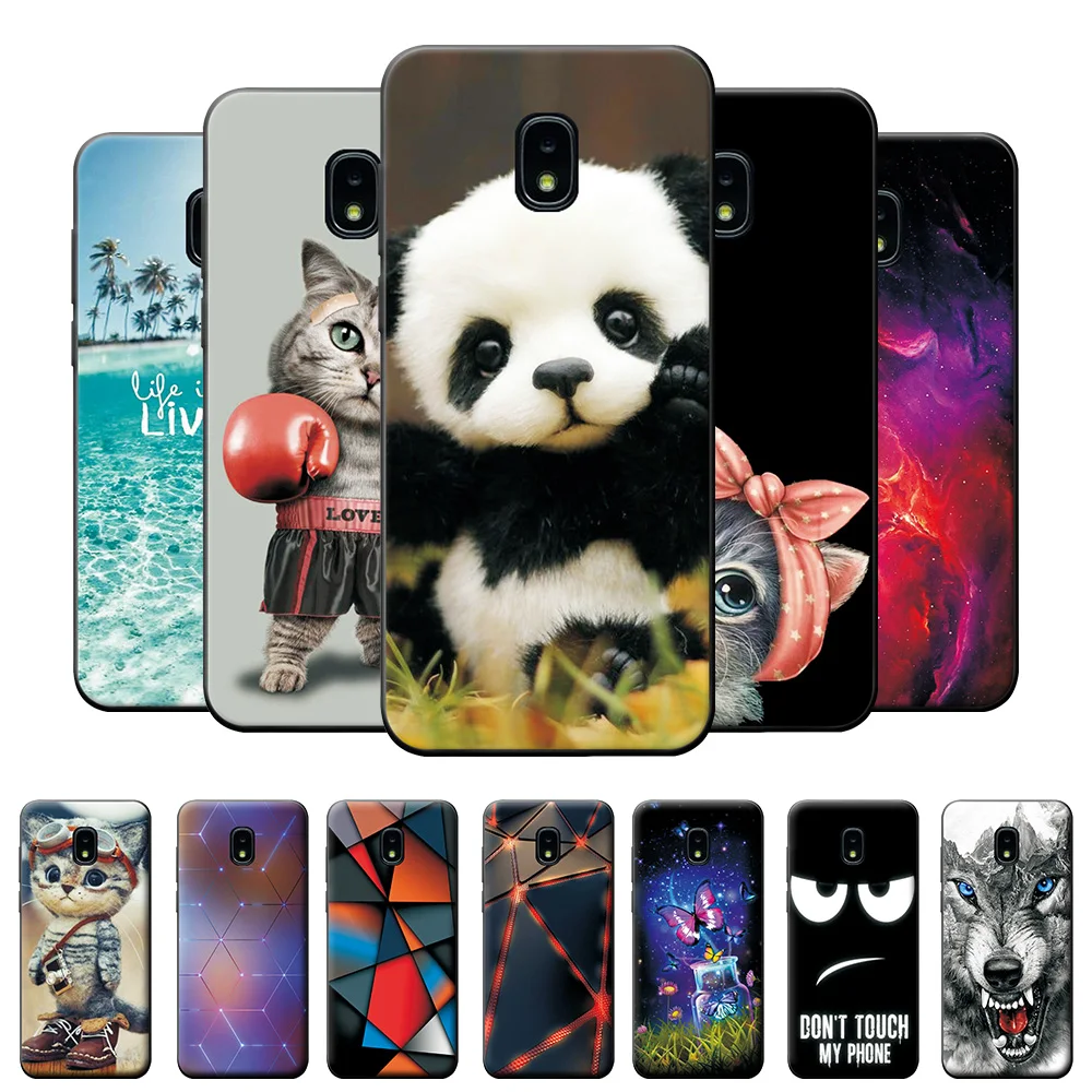 Чехол для Samsung Galaxy J7 2017 5 2 дюйма Мягкая силиконовая задняя крышка сумки Panda чехол