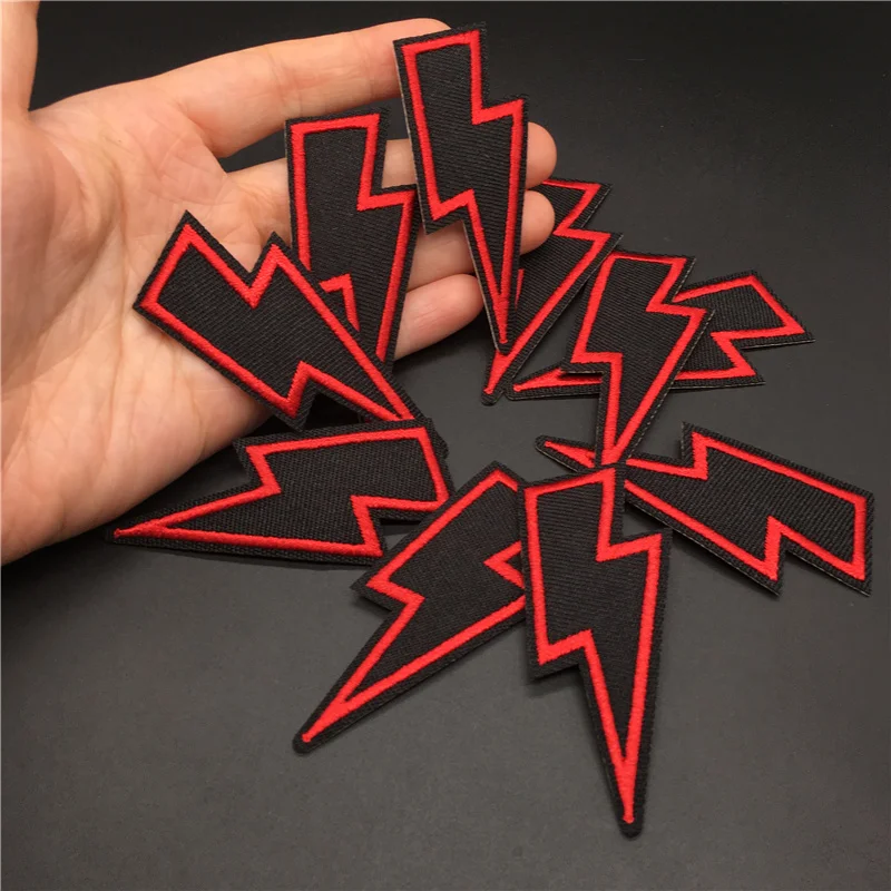 10 teile/satz Stickerei Patches für Kleidung Applikationen Streifen Diy Dekorative Nähen Kleidung Aufkleber Eisen auf Patches Cartoon Abzeichen – Detail 1