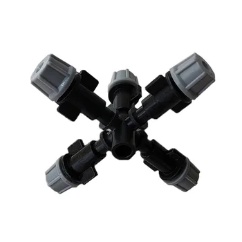 

1 set of five-way cross-atomizing nozzle nozzle garden terrace atomizing spray greenhouse watering agricultural irrigation syste