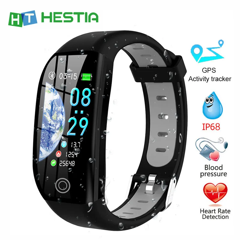 

GPS Smart Bracelet Band Activity Tracker Cardio Bracelet IP68 Waterproof Heart Rate Blood Pressure Pedometer Bracelet In Russian