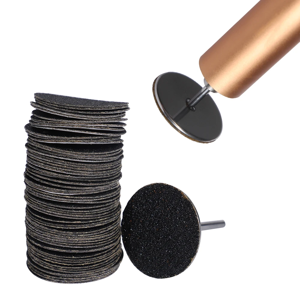 Foot Dead Skin Sandpaper Smart Wheel Pedicure Disc File Manicure Tool Replaceable Sandpaper Cuticle Callus Remover 25MM - Image 4