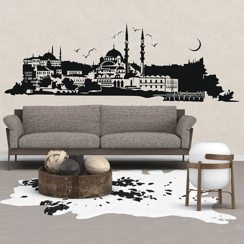 Istanbul Maiden Tower Wall Decal Vinyl Sticker Mural Islamic Hagia Sophia Turkey