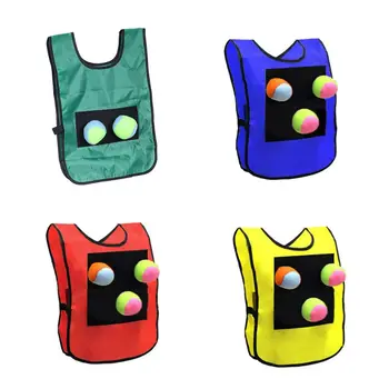 

Waistcoat With Sticky Ball Throwing Children Kids Outdoor Fun Sports Toy