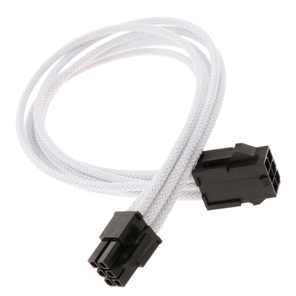 6 контактов PCIe папа мама блок питания удлинитель 18AWG Чистая медь Оловянное шнур с