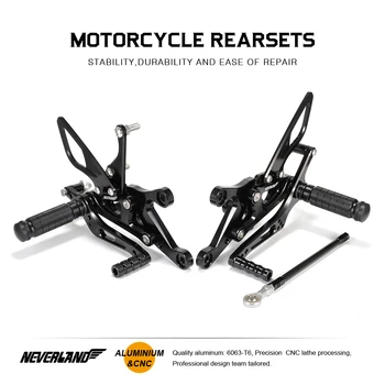 

Motorcycle Footrests CNC Adjustable Rider Rear Sets Rearset Footrest Foot Pegs For Yamaha YZF-R1 1998-2006 YZF R1 D40