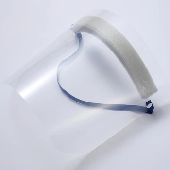 

10 Pcs Portable PET Face Cover Anti-droplet Splash Face Guard Spittle Oilproof Visor Cap Protective Face Shield for Adults