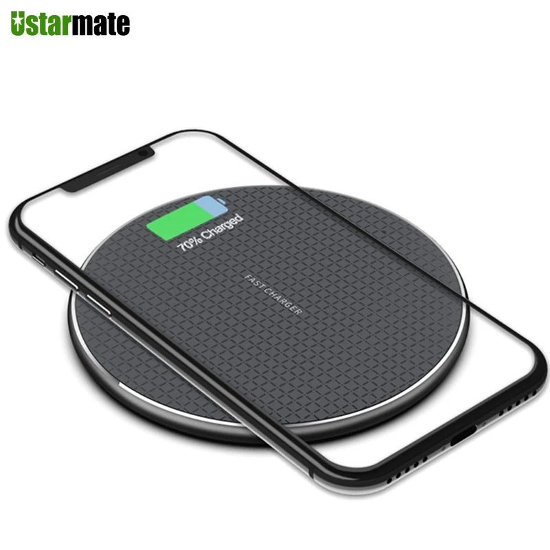 10w Phone Charger Pad Fast Qi Wireless Charger For Iphone 11 Pro Max Xs Samsung Note 10 Xiaomi Quick Charging Dock Desk Charger