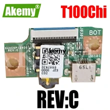 DAXC9P124C0 REV C USB Charging Dock Connector Board Flex cable With Headphone plug jack For Asus T1Chi T100Chi T1 CHI T100 CHI