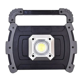 

Portable Rechargeable Power Bank Red Blue Warning COB LED Work Light