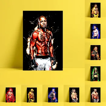

HD Print Ultimate Fighting Sports Player Oil Painting Home Decor Wall Art on Canvas Yorgan De Castro Tj Dillashaw Etc.