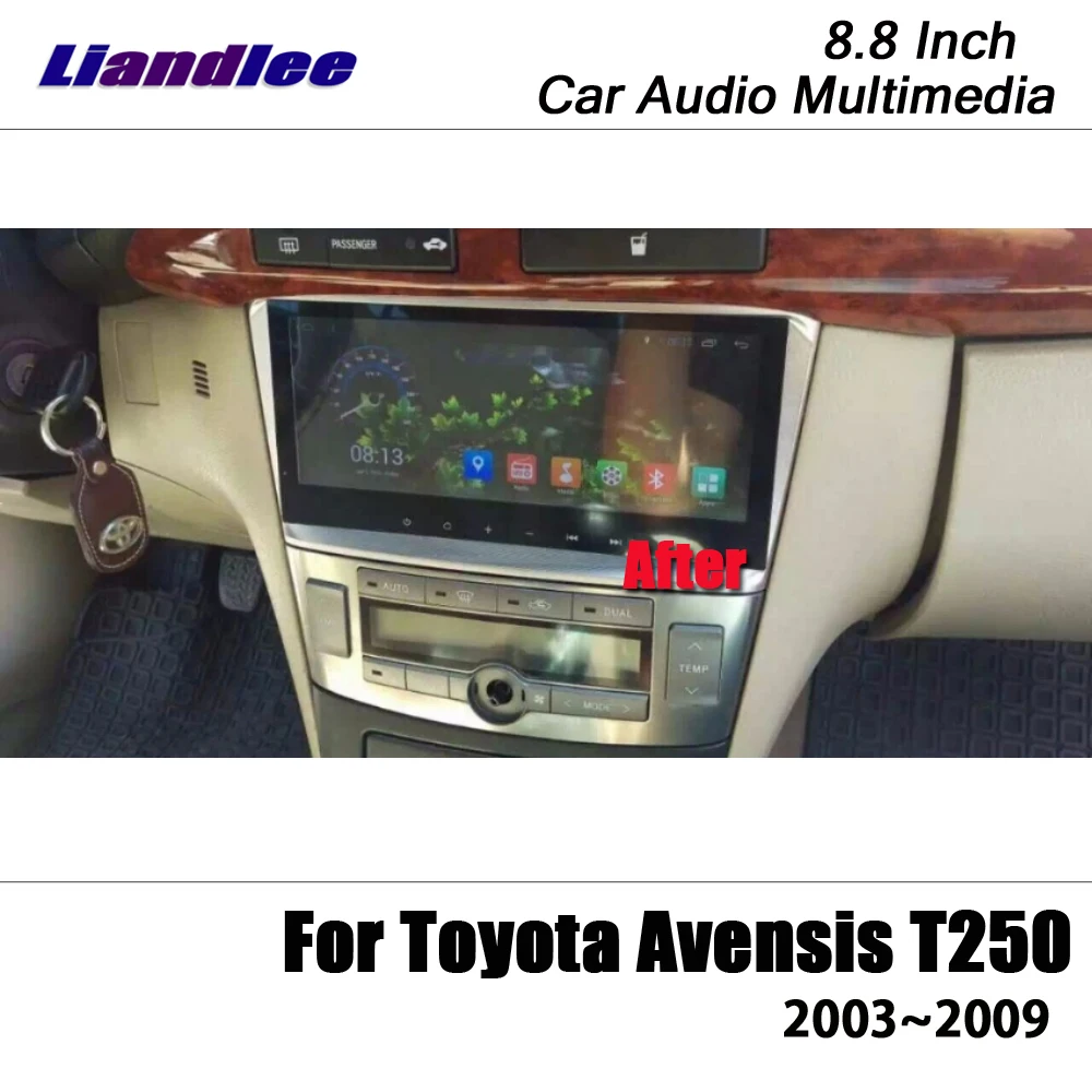 Автомобильный мультимедийный плеер 8 дюйма на Android для Toyota Avensis T250 2003 2009 стерео