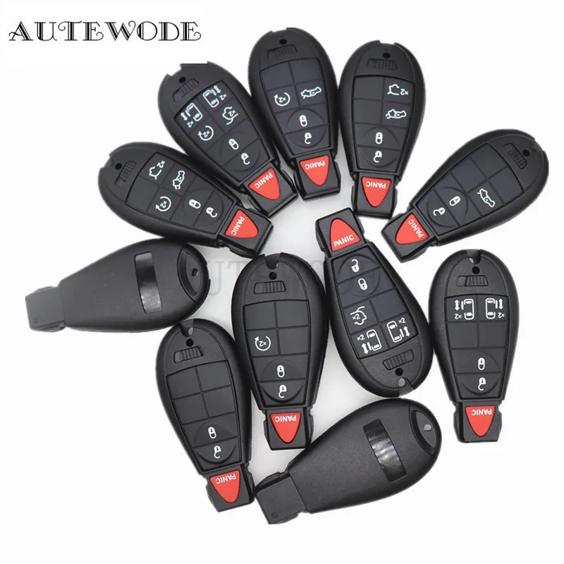 

AUTEWODe Remote car key Fob Case Shell For Chrysler Car Key Fob For Jeep Grand Cherokee AUTO KEY BLANK housing keyless
