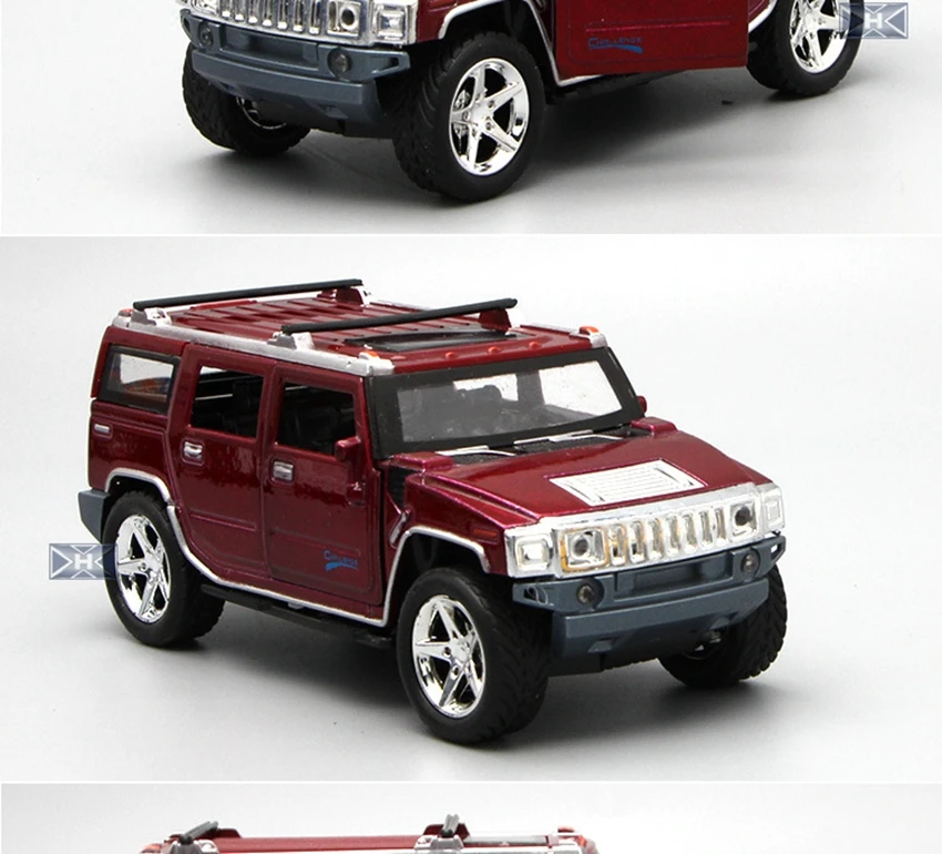 Новинка Hummer H2 внедорожная модель автомобиля из сплава, звук и светильник, модель автомобиля, модель автомобиля для мальчика, игрушка на колесиках, подарок на день рождения для детей