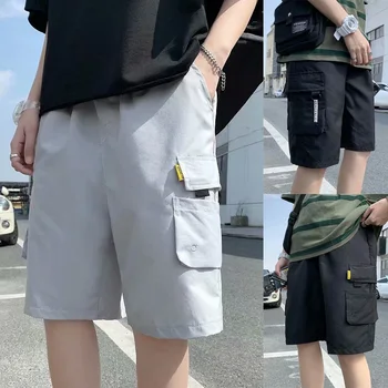 

2020 New Summer Men's Shorts Fashion Streetwear Hip Hop Cargo Shorts Casual jogging Sports Men's Shorts Pocket Harem Shorts Mens