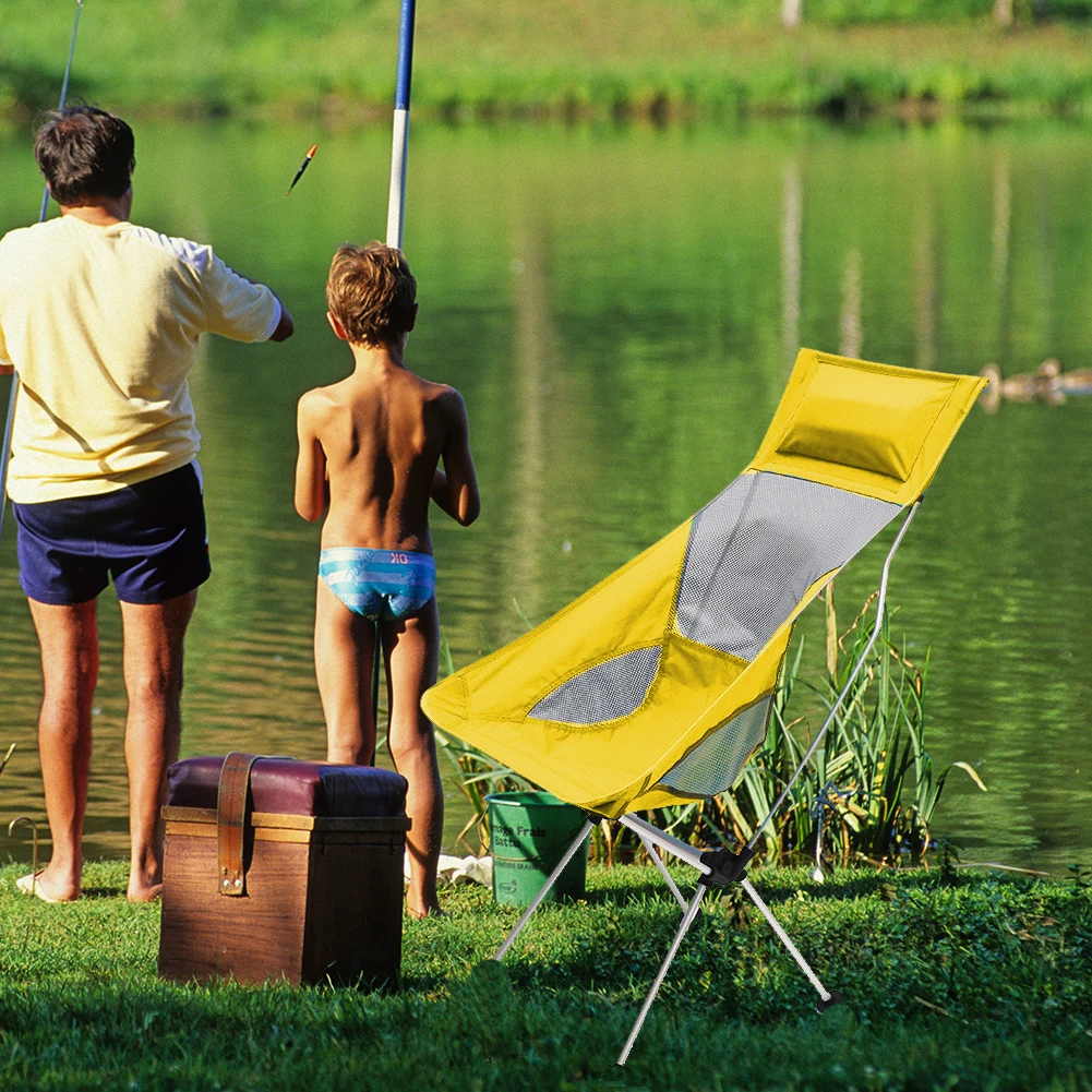 

Anti Slip Hiking Outdoor Camping Durable Picnic Fishing Chair Folding Portable Travel Beach High Load Aluminium Lightweight Seat