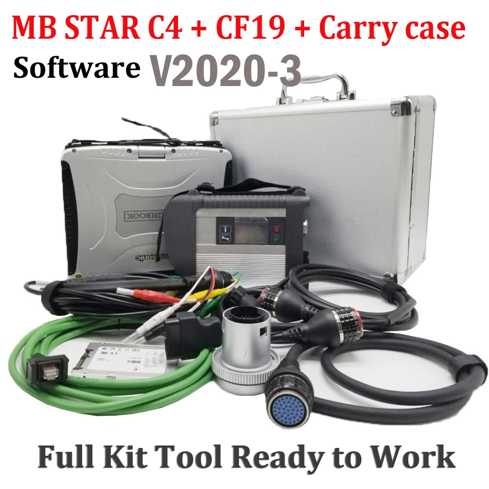 Высококачественный Профессиональный диагностический инструмент Mb Star C4 с CF19 4 Гб