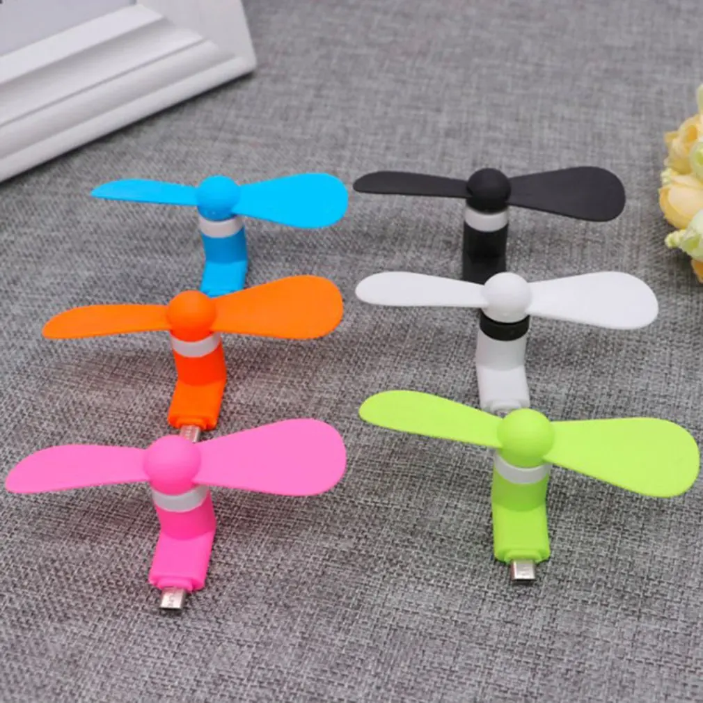 For Android Portable Cool Micro USB Fan Mobile Phone USB Fans Low Voice For Android Mobile Phone USB Power Supply
