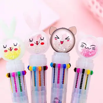 

1 Pcs Kawaii Pen Ballpoint Pen Cute Cat Pen Lovely Multicolors Pen Creative Balls Pencil Stationery School Supplies Students