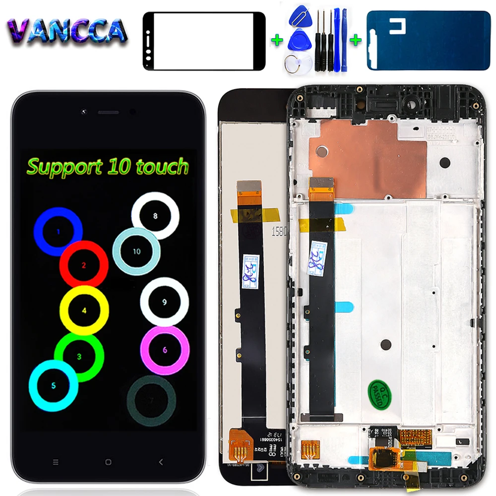 ЖК дисплей Vancca 5 дюйма IPS для Xiaomi Redmi Note 5A 2 Гб ОЗУ сенсорный экран дигитайзер в