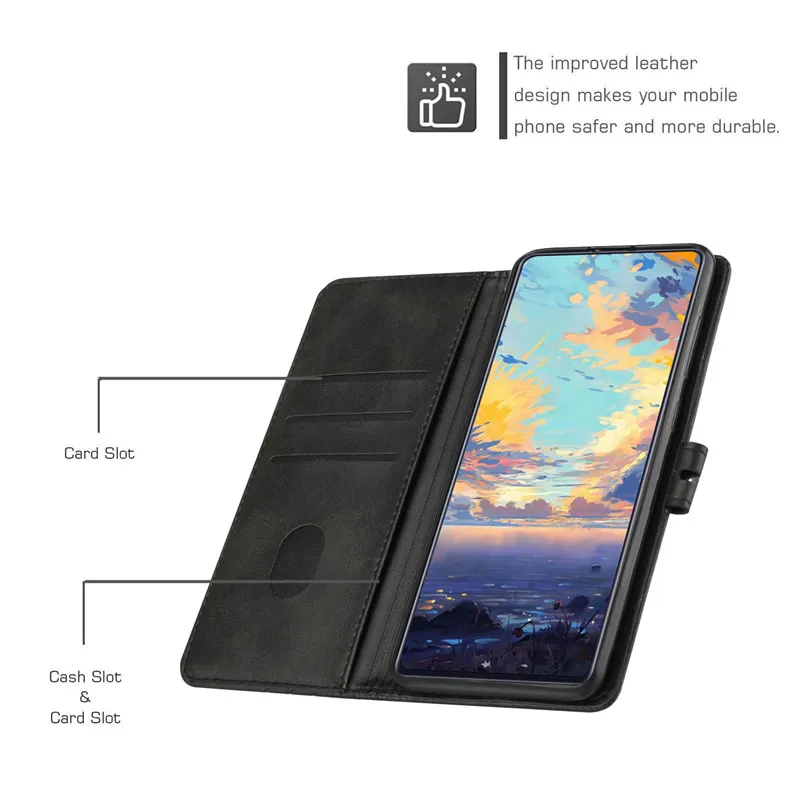 For Samsung Galaxy A03 Case Leather Flip Case on For Funda Samsung A03 Phone Case GalaxyA03 A 03S A03 Core Magnetic Wallet Cover 4