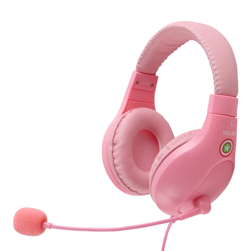 Salar A566E Deep Bass Learning Headset Earphone Headband Stereo Headphones with Mic for Cell Phone