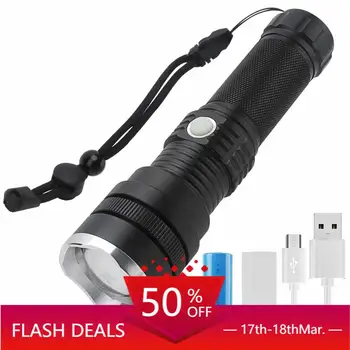 

Ultra-Powerful 2000-Lumen Rechargeable [2020 Upgraded] LED Torch With 3 Adjustable Brightness Modes, Zoom And Waterproof Coating