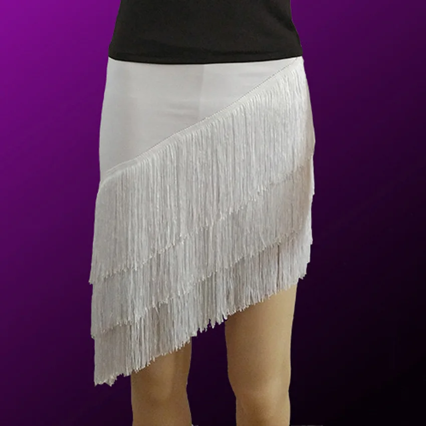 Women Latin Dancing Tassel Dance Skirt Ballroom Jazz Chacha Tango Ballroom Dancewear Girls Elegant Stage Wear Performance dance dress,dance skirt