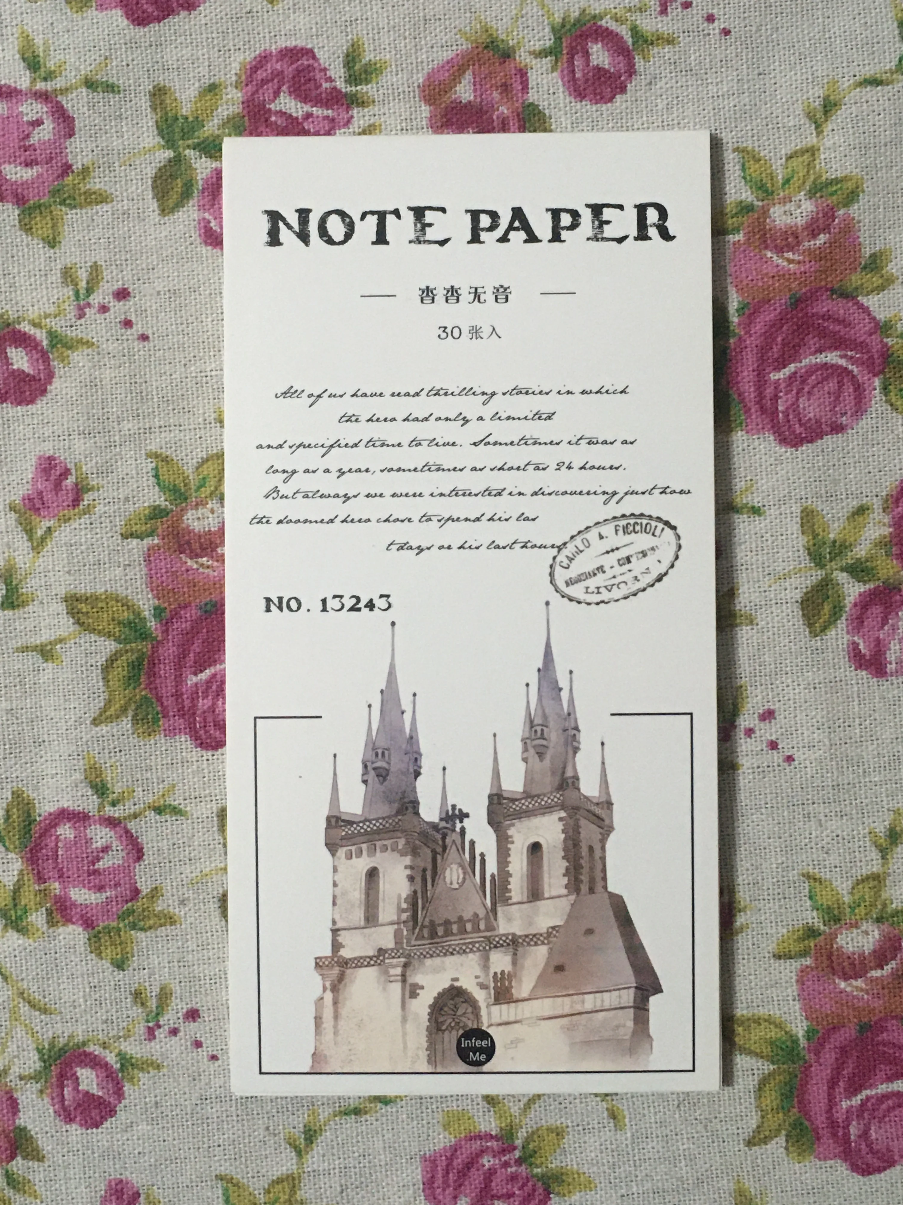 L12-крыши замок записной книжкой memo pad(1 упаковка = 30 штук